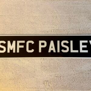 SMFC PAISLEY SHOW REG PLATE